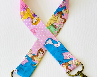 Princess Disney lanyard For face mask or an ID badge or a key chain