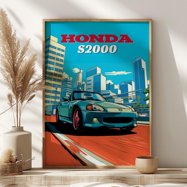 S2000 Poster Honda S2000 Roadster Poster: JDM Car Wall Art - Etsy
