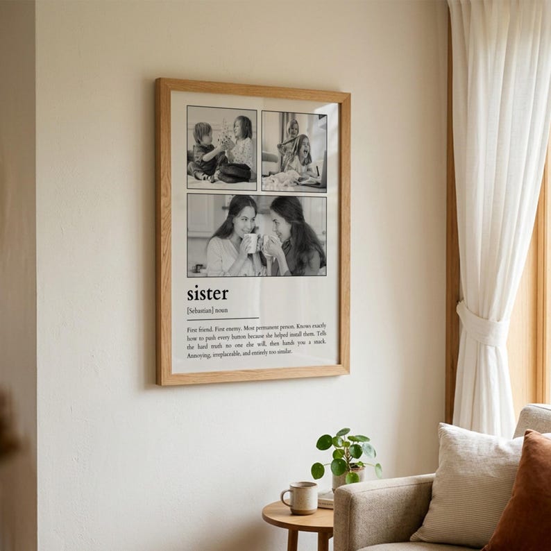 Sister Poster | Custom Sister Collage | Personalized Photo Gift ...