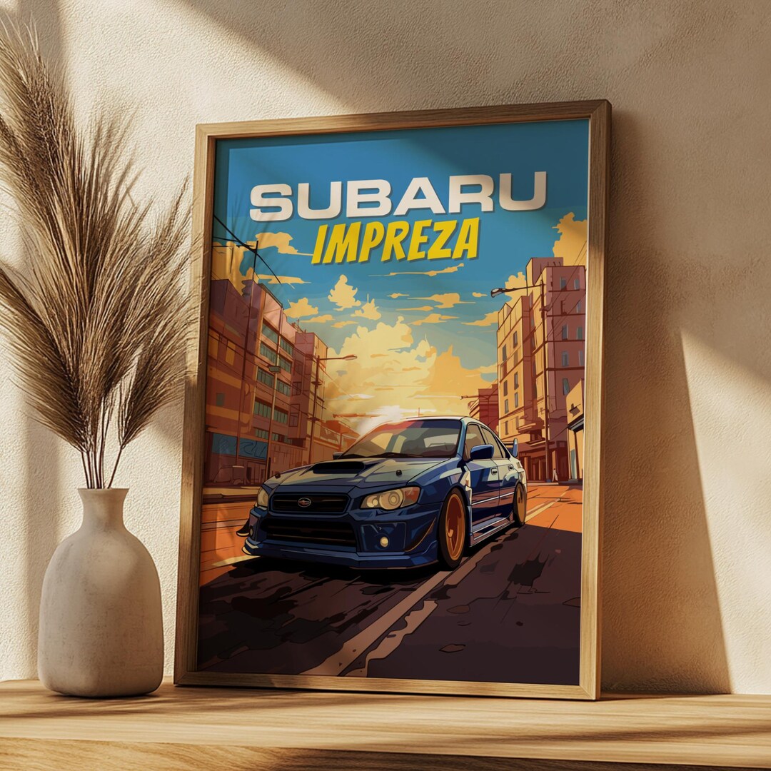 Subaru Impreza Poster: JDM Rally Car Wall Art - Etsy