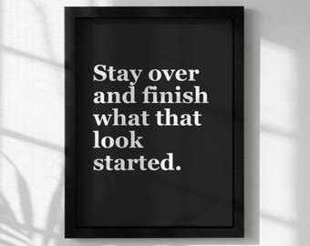 Stampa con citazione motivazionale / Tipografia minimalista / Decorazione murale ispiratrice / Arte per la casa e l'ufficio