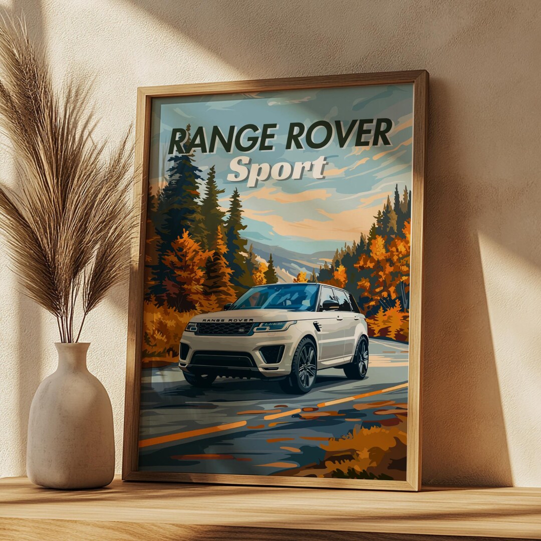 Range Rover Print Image Range Rover Sport Poster | Luxury SUV Wall Art Print | Modern 4x4 Car ...