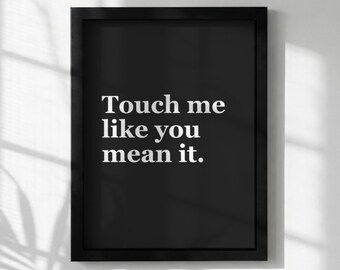 Stampa artistica con tipografia audace / Poster con citazione minimalista / Decorazione murale moderna / Arte per il soggiorno