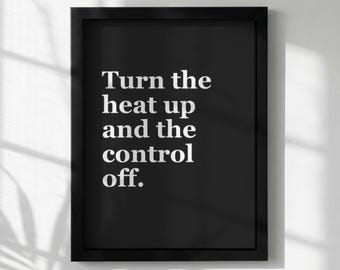 Stampa artistica tipografica da parete / Poster con citazione audace / Decorazione moderna per la casa / Arte minimalista