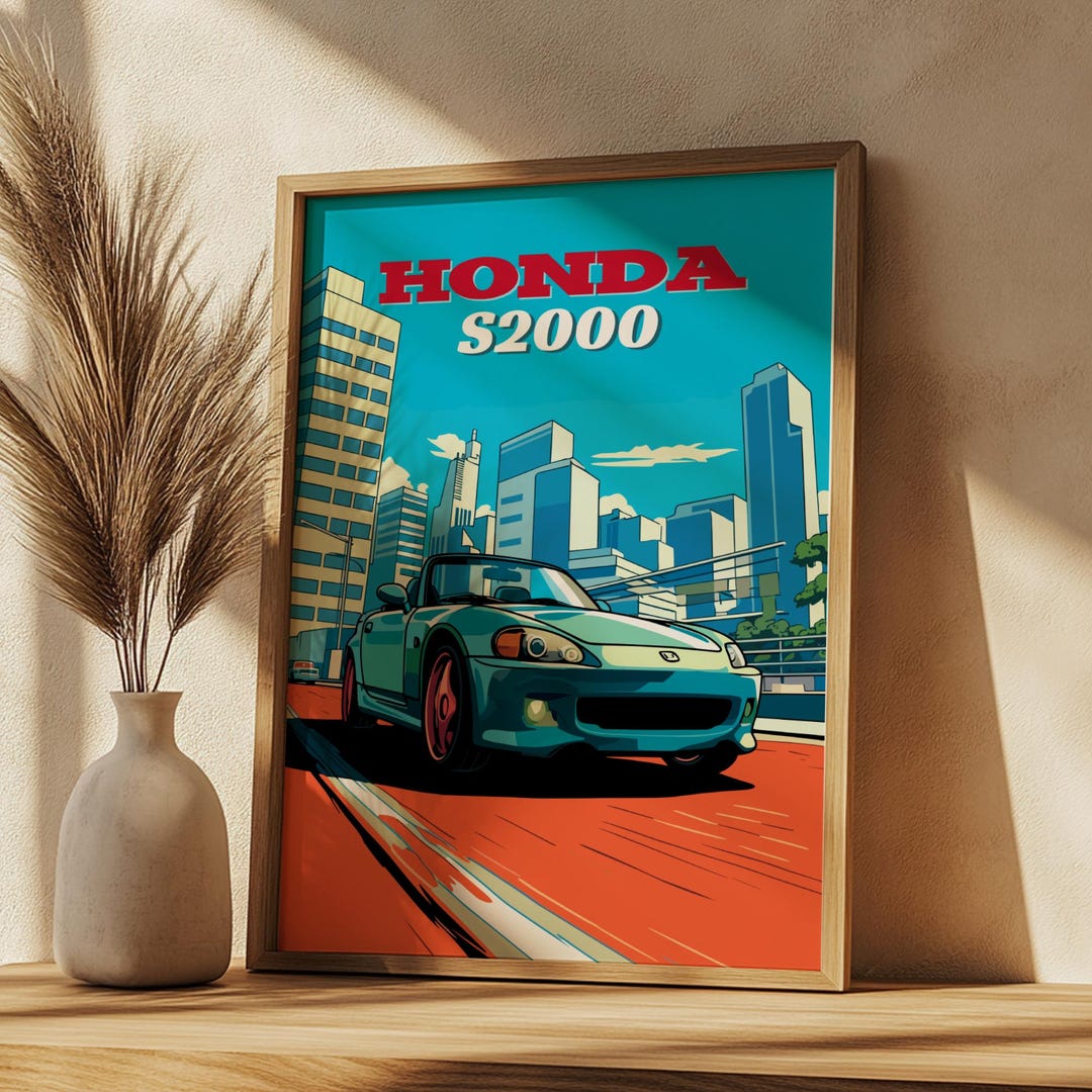 S2000 Poster Honda S2000 Roadster Poster: JDM Car Wall Art - Etsy