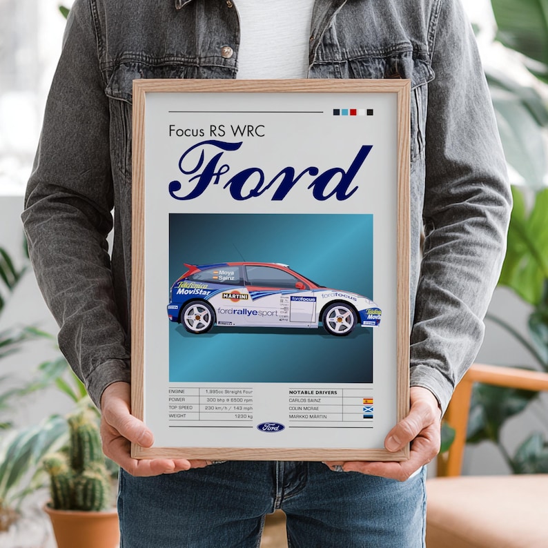Ford Focus RS WRC Poster | Rally Car Wall Art | Classic Motorsport ...