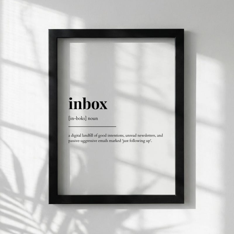 Inbox Office Sign - Etsy