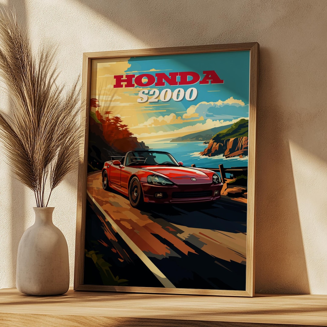 S2000 Poster Honda S2000 JDM Roadster Poster: Classic Car Wall Art - Etsy