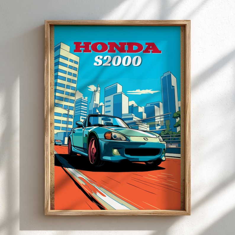 S2000 Poster Honda S2000 Roadster Poster: JDM Car Wall Art - Etsy