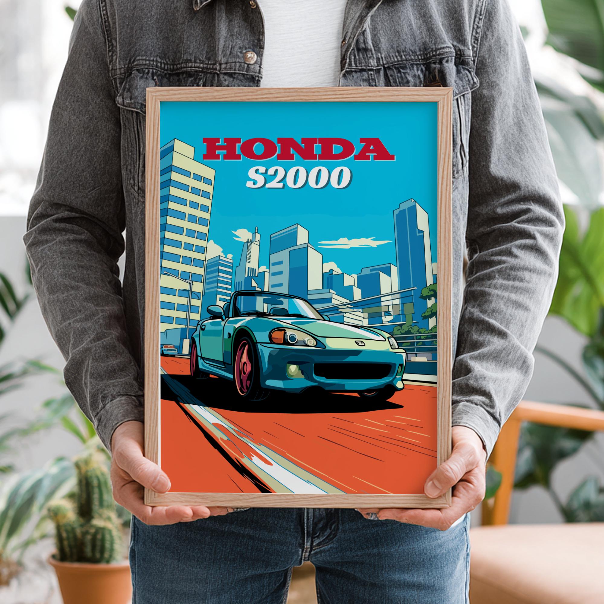 S2000 Poster Honda S2000 Roadster Poster: JDM Car Wall Art - Etsy