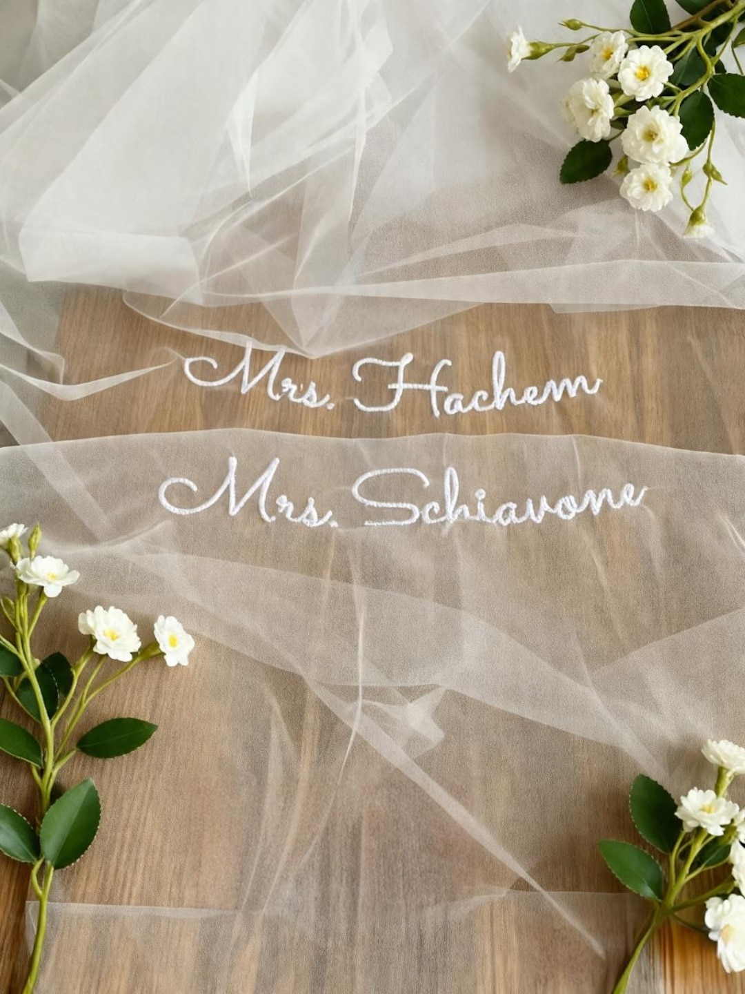 Personalized Bridal Veil –personalized Embroidery Personalized Bachelor ...