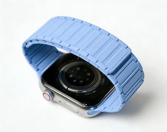 Correa magnética de silicona para Apple Watch para mujer, correas de silicona para Apple Watch de 49 mm, 46 mm, 45 mm, 44 mm, 42 mm, 41 mm, 40 mm y 38 mm, regalo para hermana.