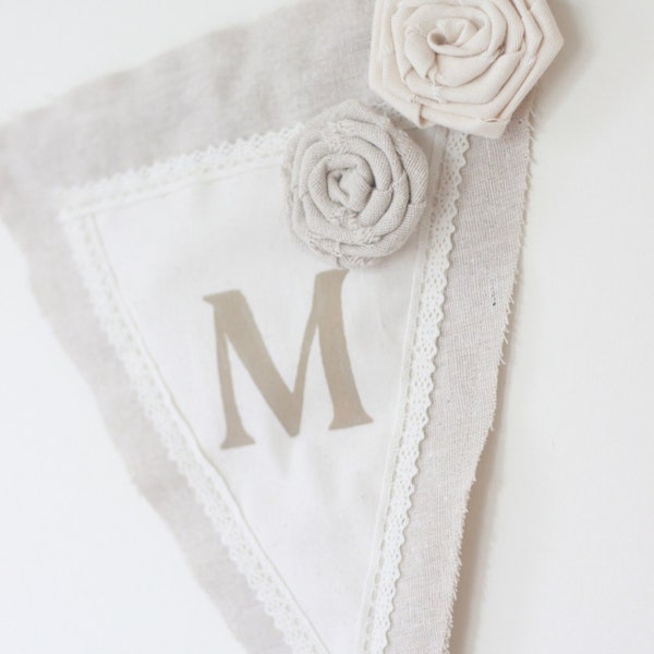 Custom order for Lutina Family Shabby Chic Pennant