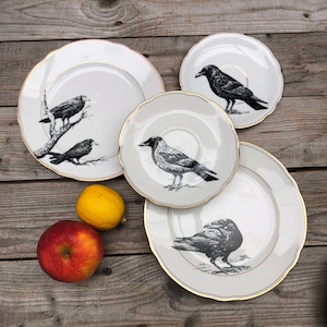 Bird plate, 1 surprise piece (ø from 10 cm to 24 cm)