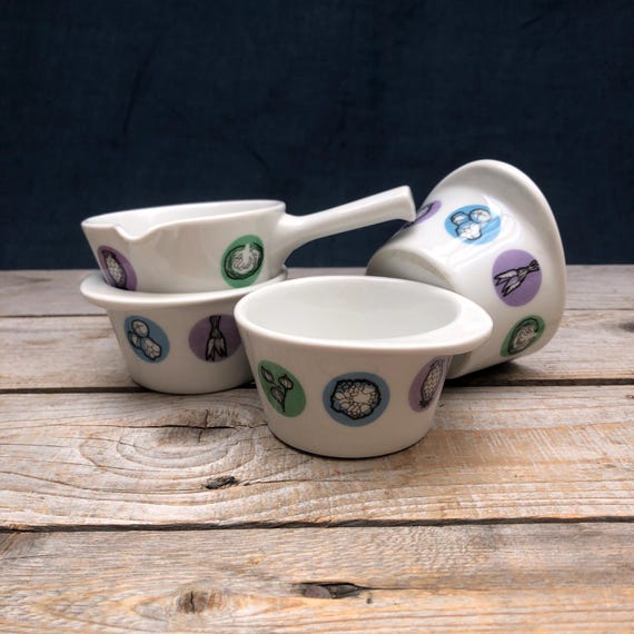 Juego de gratinado LUKULL ignífugo, Schönwald, años 50, cuencos