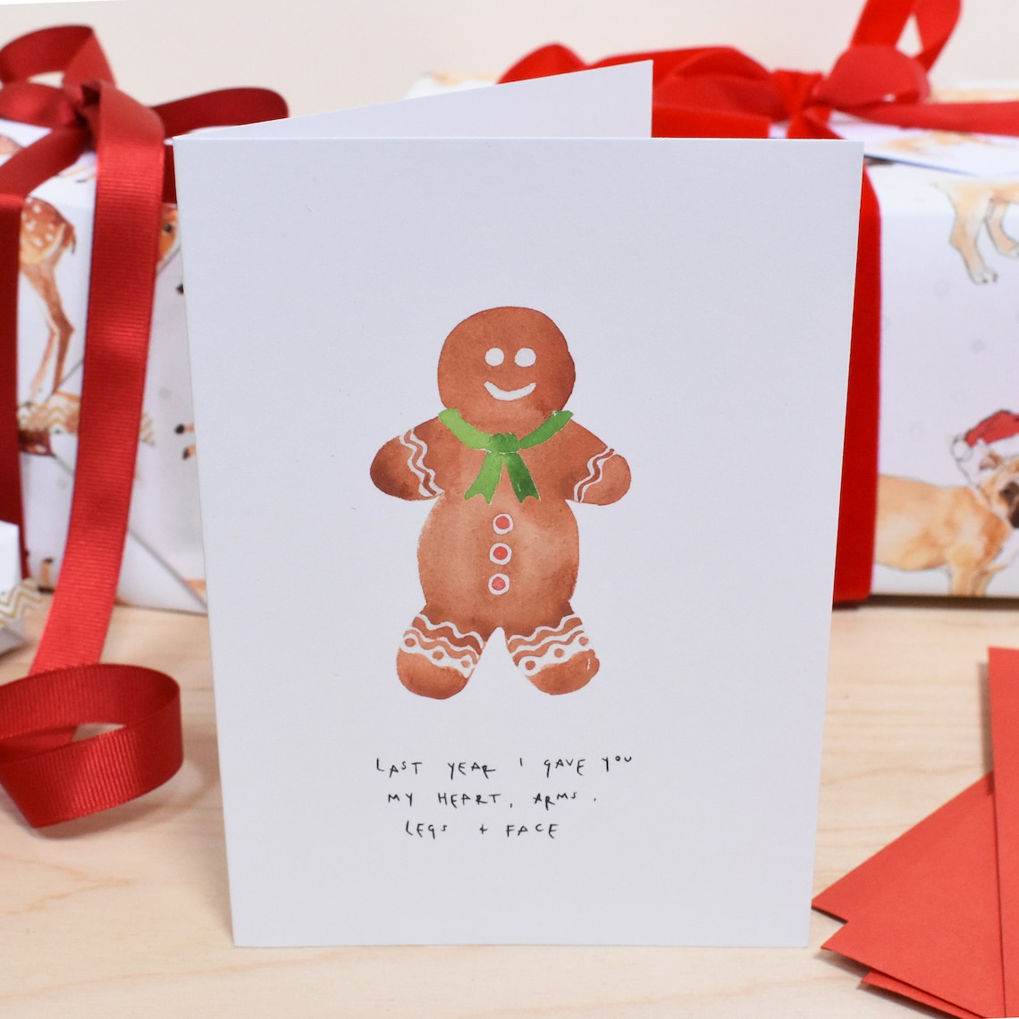 Last Christmas I Gave you my Heart Christmas Card | Etsy