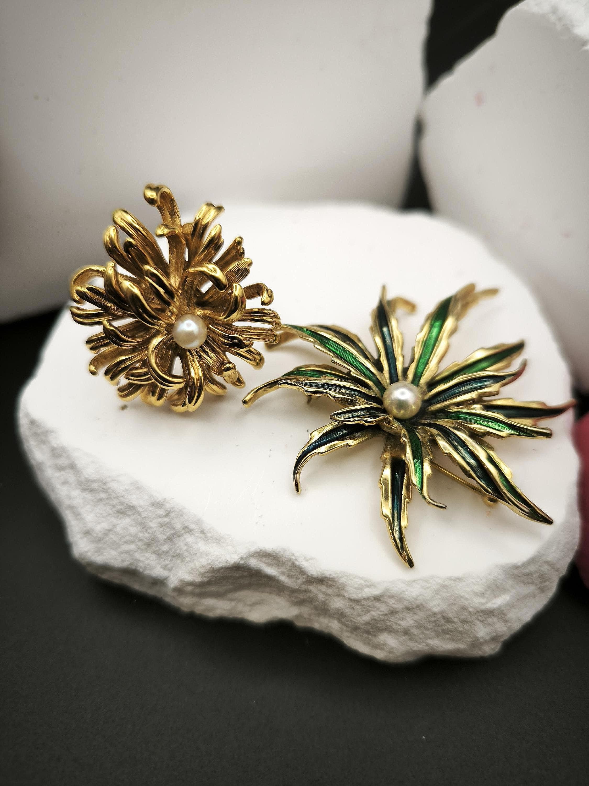 Broche Vintage Signée "Toute La Terre" - Bijou Ancien De Collection - Occasion