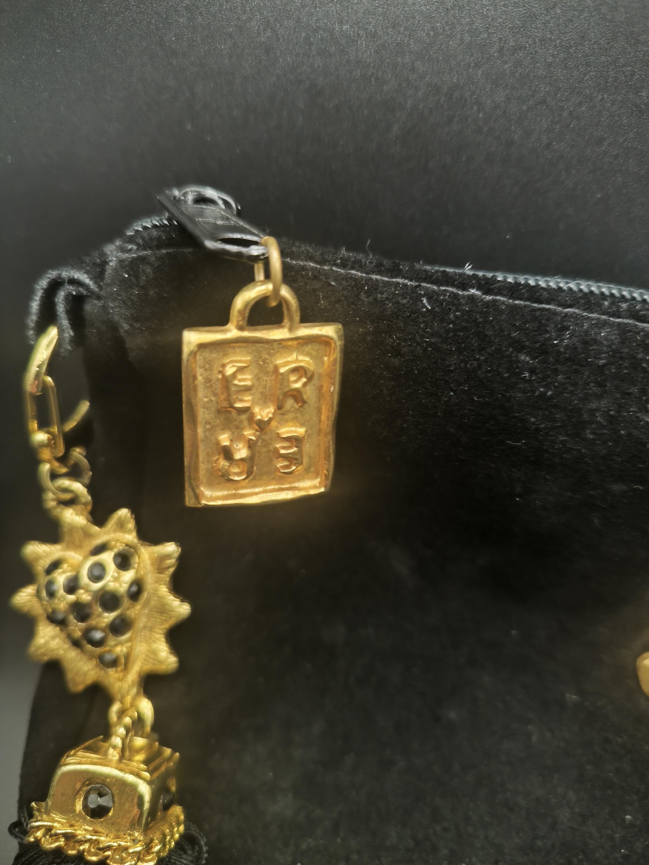 Édouard Rambaud Paris Vintage Set – Leather Belt & Baroque Tassel 