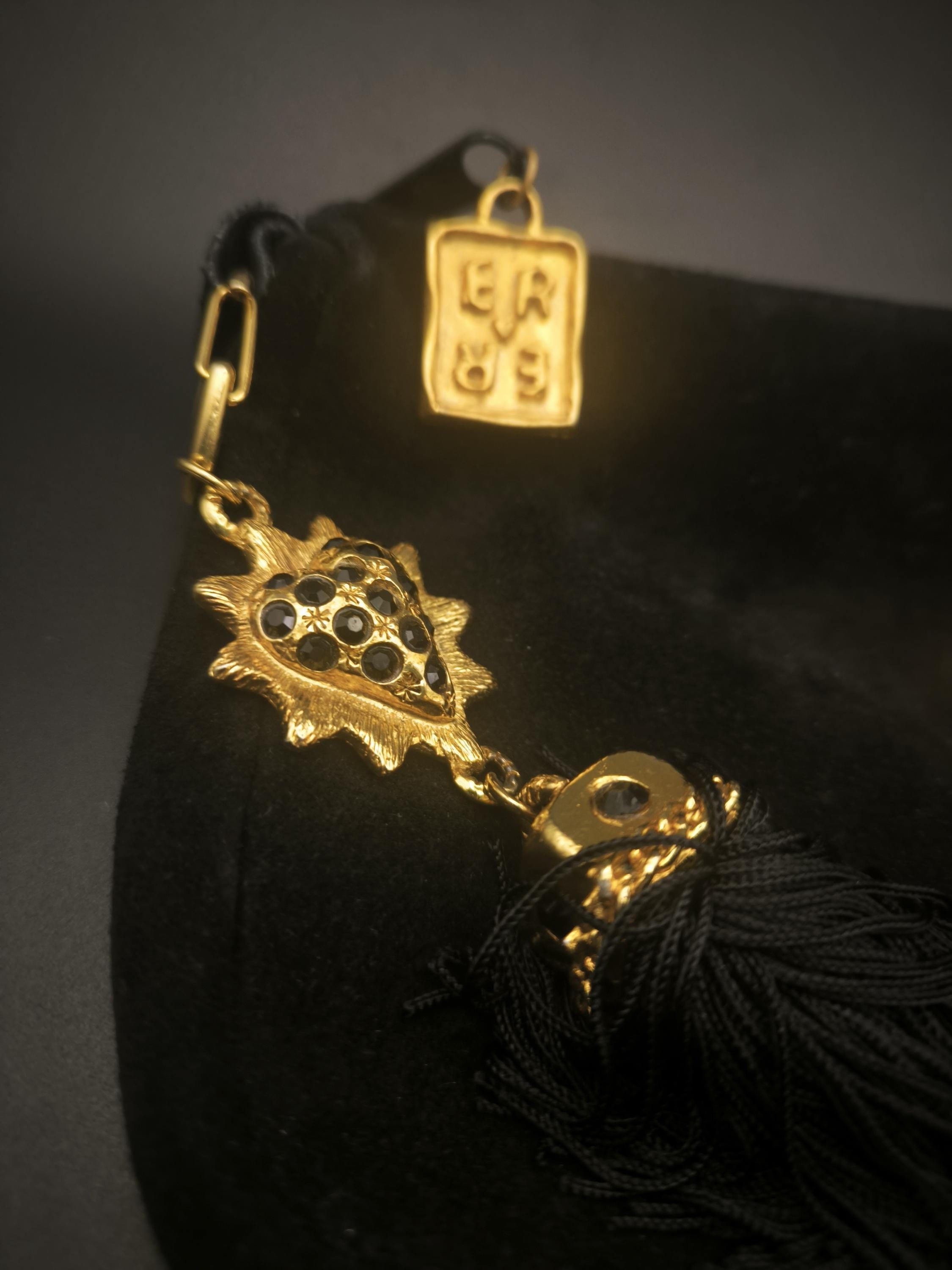 Édouard Rambaud Paris Vintage Set – Leather Belt & Baroque Tassel 