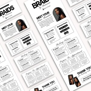 Braid Acuity Template Canva Acuity Hair Scheduling Templates Braid Booking Site Template Acuity Braider Scheduling Template Business Braid
