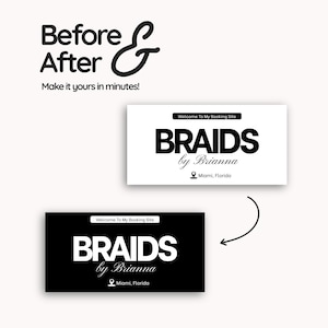 Braid Acuity Template Canva Acuity Hair Scheduling Templates Braid Booking Site Template Acuity Braider Scheduling Template Business Braid