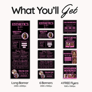 Esthetician Branding Booking Site Esthetician Acuity Scheduling Template Esthetician Canva Design for Esthetic Booking Appointment Schedule
