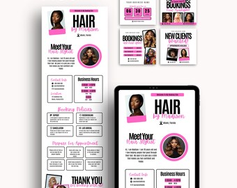 Hair Stylist Acuity Scheduling Template Acuity Scheduling Booking Website Template Hair Canva Template Acuity Booking Editable Hair Acuity