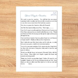 Oración por nosotros mismos