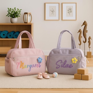 Borsa da viaggio personalizzata per danza classica: etichetta con nome personalizzata, perfetta per saggi e regali