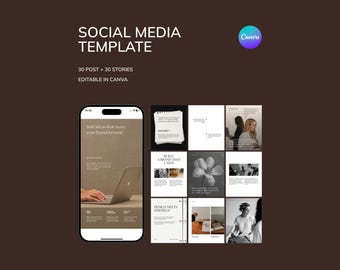 CanvaのInstagramテンプレート：30種類の投稿とストーリー、中小企業向けマーケティングキット