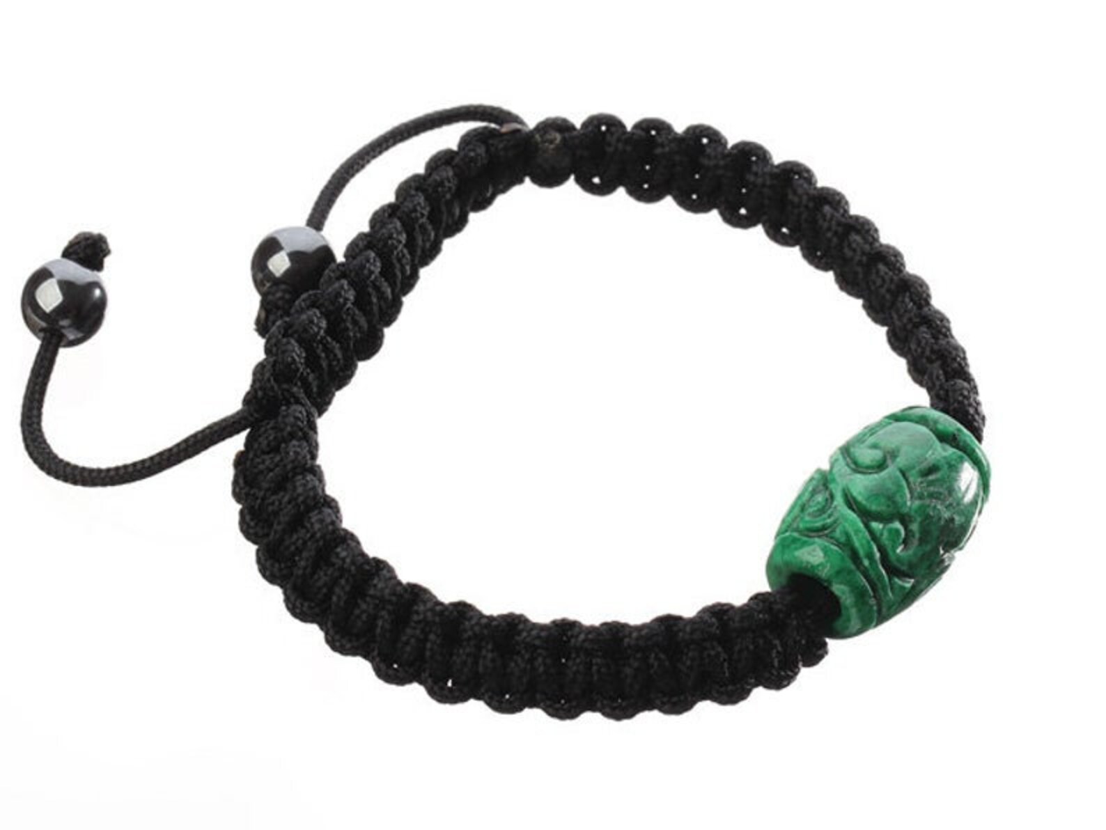 Man Jade Bracelet Dark Green Jade Black Bracelet Real Jade Etsy