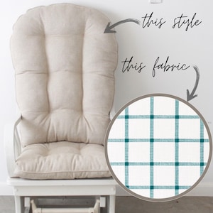 READY TO SHIP  Glider Cushions/Rocker Cushions/ Rocking Chair Cushions/ Glider Rocker Cushions