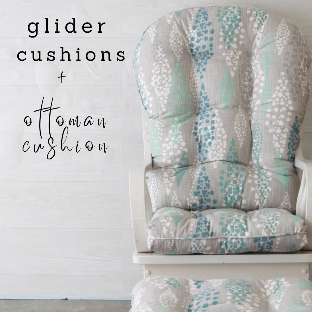Chair Cushions/ Glider Cushions/ Rocking Chair Cushions/ Ottoman ...