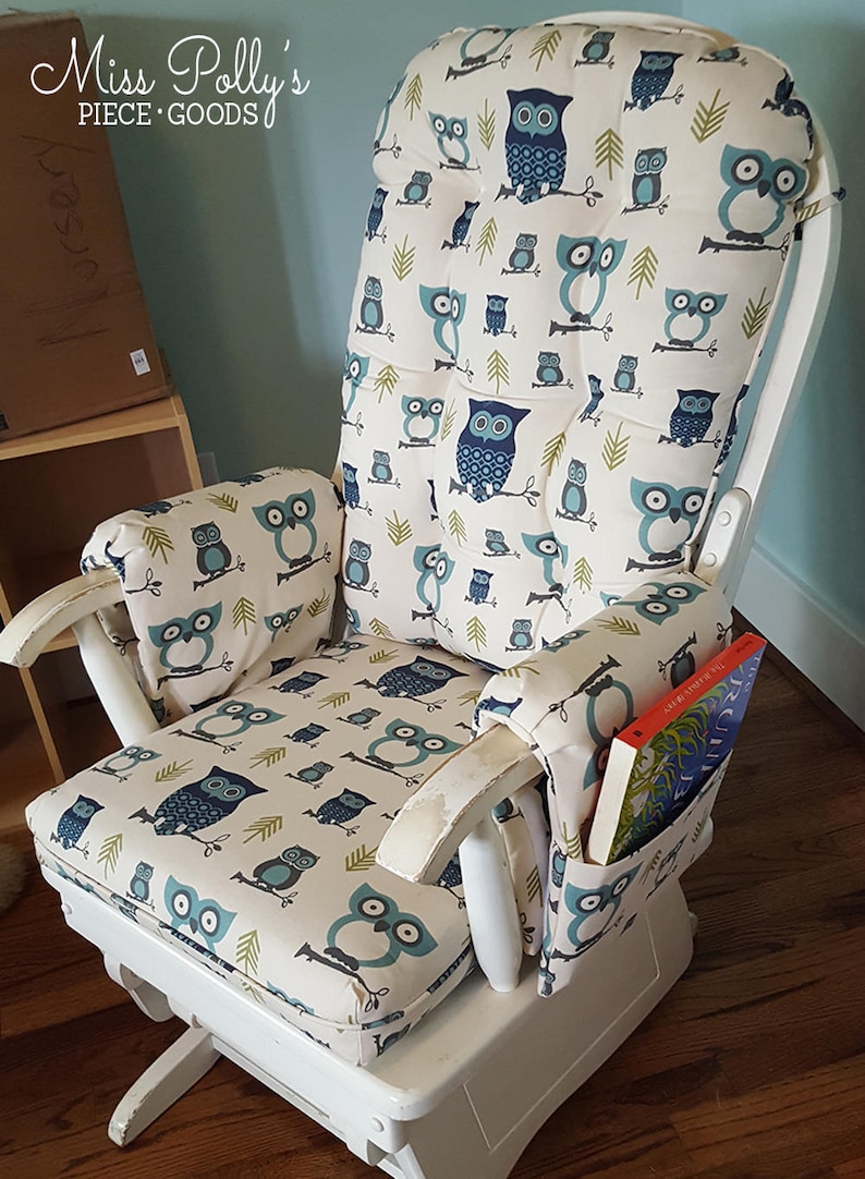Glider Cushions/Rocker Cushions/ Rocking Chair Cushions/ Glider Rocker Cushions- ADD FOAM image 2