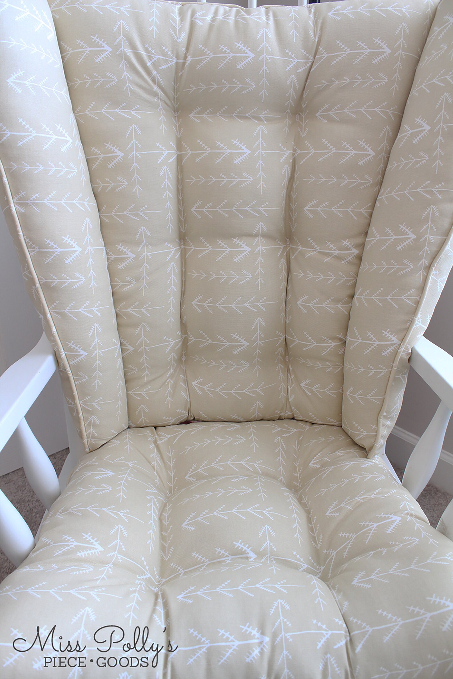 Wingback Rocker/ 4 Post Rocker/glider Cushions/rocker Etsy