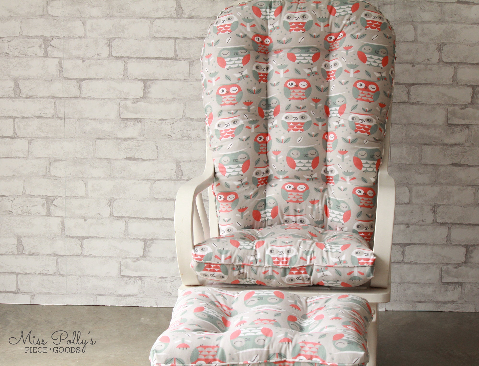 Custom Chair Cushions/ Seat Cushions/ottoman Cushion/ Glider Etsy