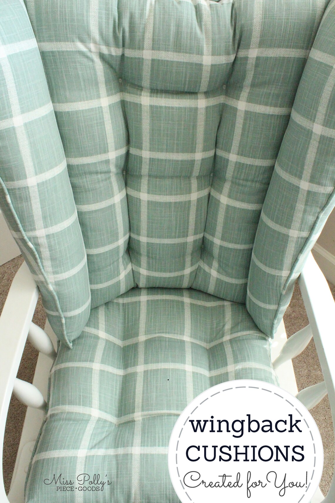 Wingback Rocker/ 4 Post Rocker/glider Cushions/rocker - Etsy