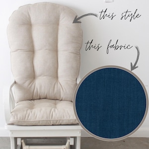 READY TO SHIP Glider Cushions, Glider Replacement Cushions, Chair Cushions, Vintage Rocker Cushions
