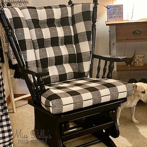 Glider Cushions/Rocker Cushions/ Rocking Chair Cushions/ Glider Rocker Cushions- ADD FOAM image 5