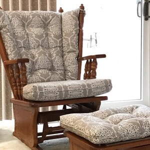 Glider Cushions/Rocker Cushions/ Rocking Chair Cushions/ Glider Rocker Cushions- ADD FOAM image 4