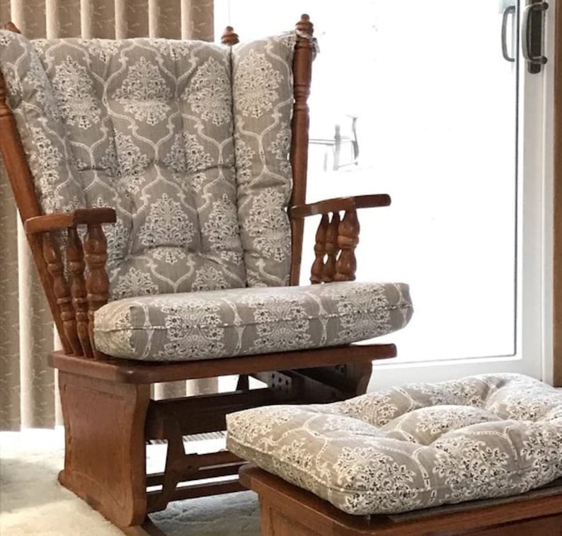 Glider Cushions/Rocker Cushions/ Rocking Chair Cushions/ Glider Rocker Cushions- ADD FOAM image 4