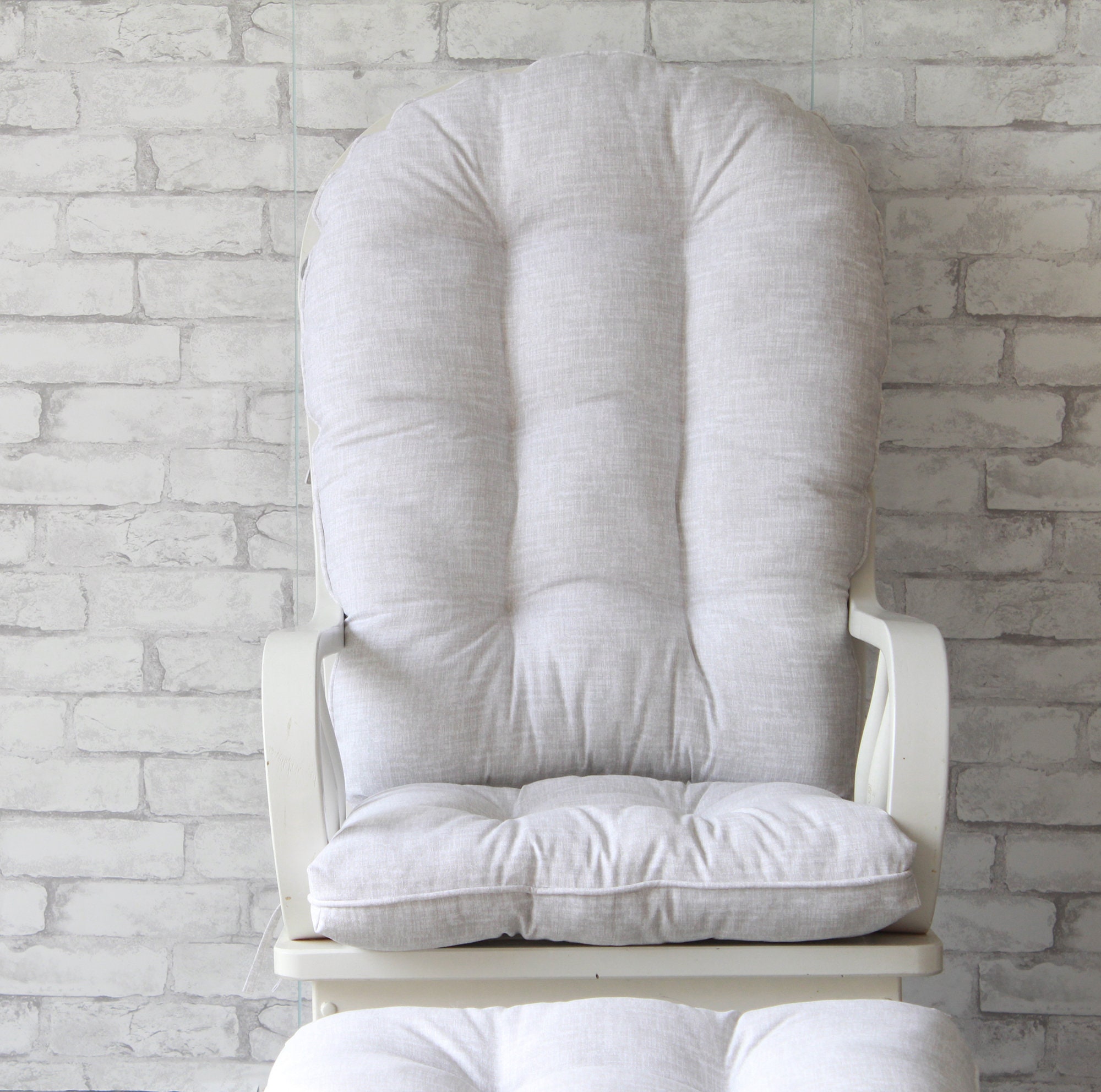 Cojines para sillas con mechones grandes / Cojines para mecedoras / Cojines  para mecedoras / Cojines para mecedoras deslizantes / Cojines para otomanas  - Etsy México, image size:2000x1983