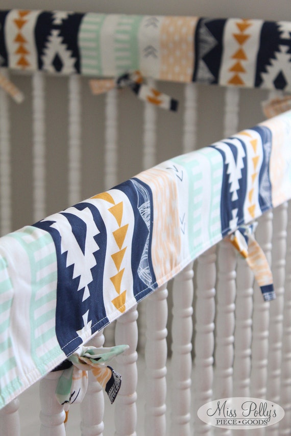 Items similar to Custom Baby Crib Bedding Design Your Own Rail Cover