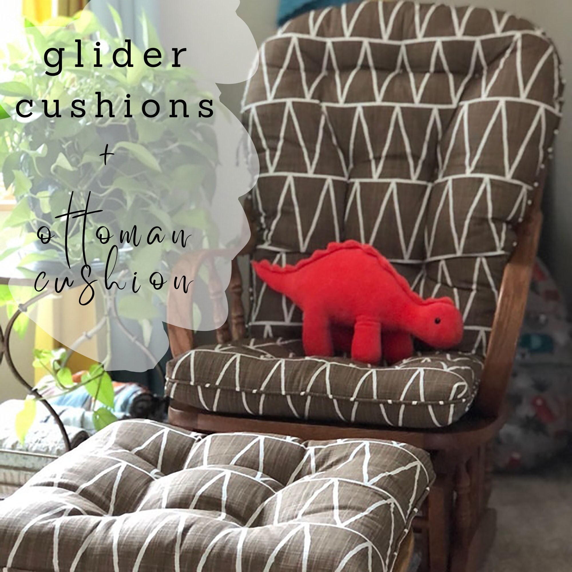 Amish 4 post glider hot sale cushions