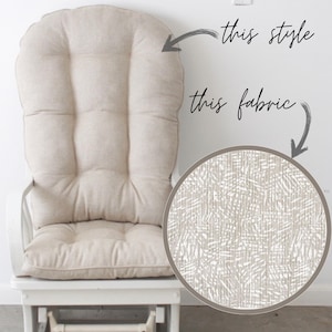 READY TO SHIP - Glider Replacement Cushions / Glider Cushions/Rocker Cushions/ Rocking Chair Cushions/ Glider Rocker Cushions