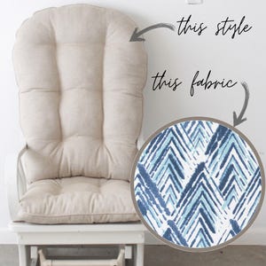 READY TO SHIP Glider Cushions, Glider Replacement Cushions, Chair Cushions, Vintage Rocker Cushions