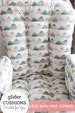 Chair Cushions/ Glider Cushions/ Rocker Cushions/ Rocking Chair Cushions/ Glider Replacement Cushions WITH ARM RESTS 