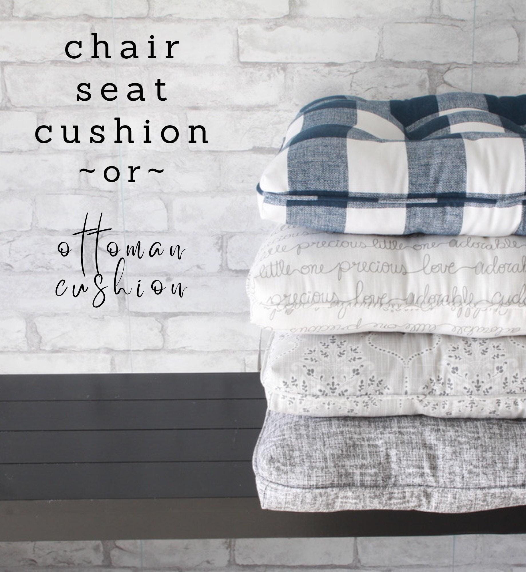 Cojines para sillas con mechones grandes / Cojines para mecedoras / Cojines  para mecedoras / Cojines para mecedoras deslizantes / Cojines para otomanas  - Etsy México, image size:1839x2000