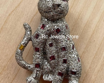Natural Tourmaline Gemstone Pendant, 925 Sterling Silver, Pave Diamond, Handmade Jewelry, Wedding Anniversary Gift