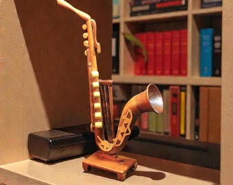 Wooden Mahogany Saxophone Model for Musicians & Client gift